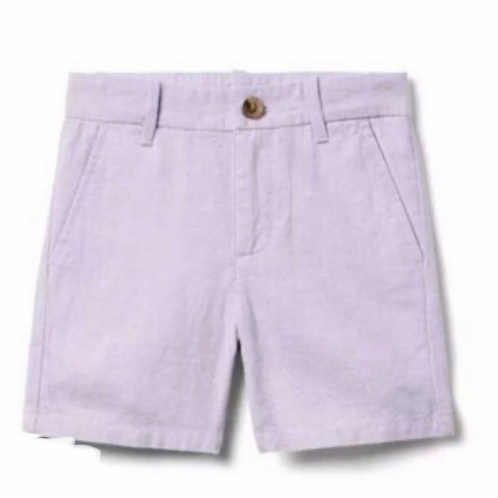 Janie and Jack Linen-Cotton Short in Purple Size 12/18 Months